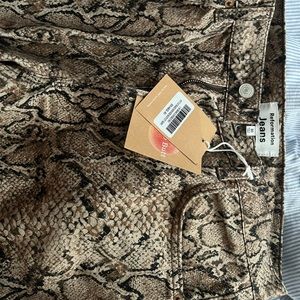 reformation peyton snake high rise bootcut jeans size 30 NWT